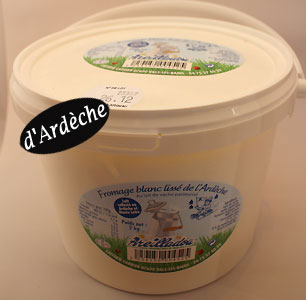 fromage blanc lissé Areilladou Ardèche