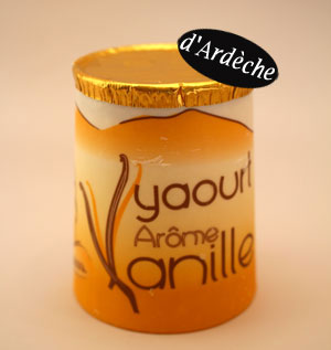 yaourt vanille Areilladou Ardèche