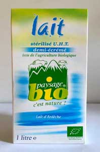 lait bio d'Ardèche